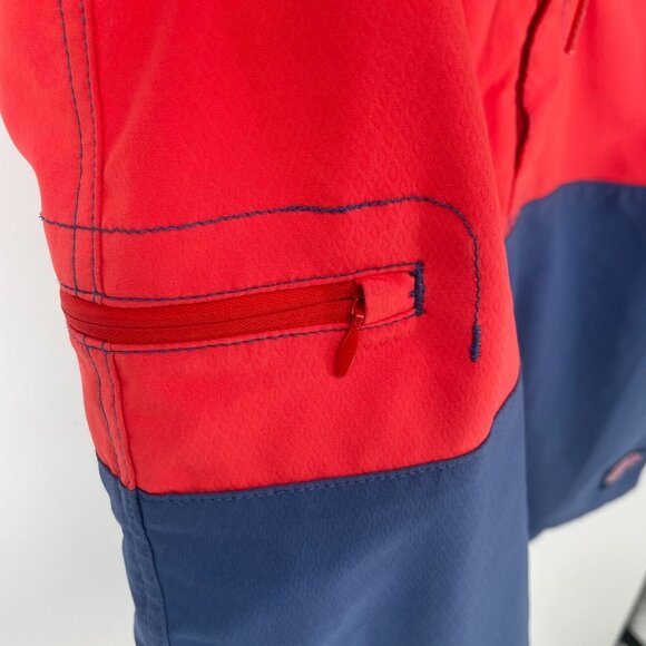 Vineyard Vines Mens Swim Board Shorts Trunks 9" Inseam Sz 34 Red Blue Zip Pocket - Picture 4 of 15